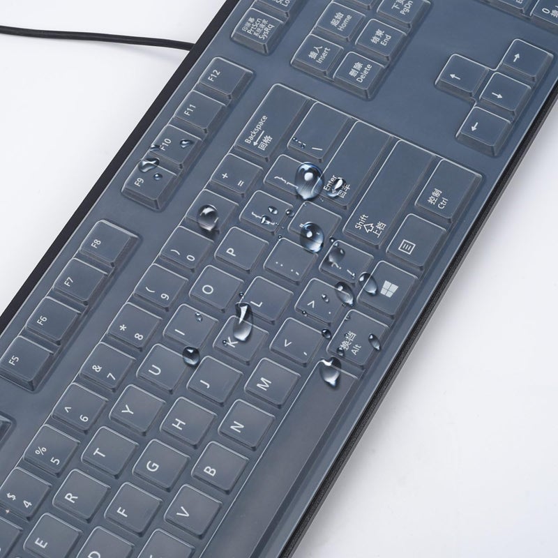 LEZE Keyboard Cover for Dell KB4021 2GR91 & KB212-B, Clear Keyboard Skin Protector - Image 3